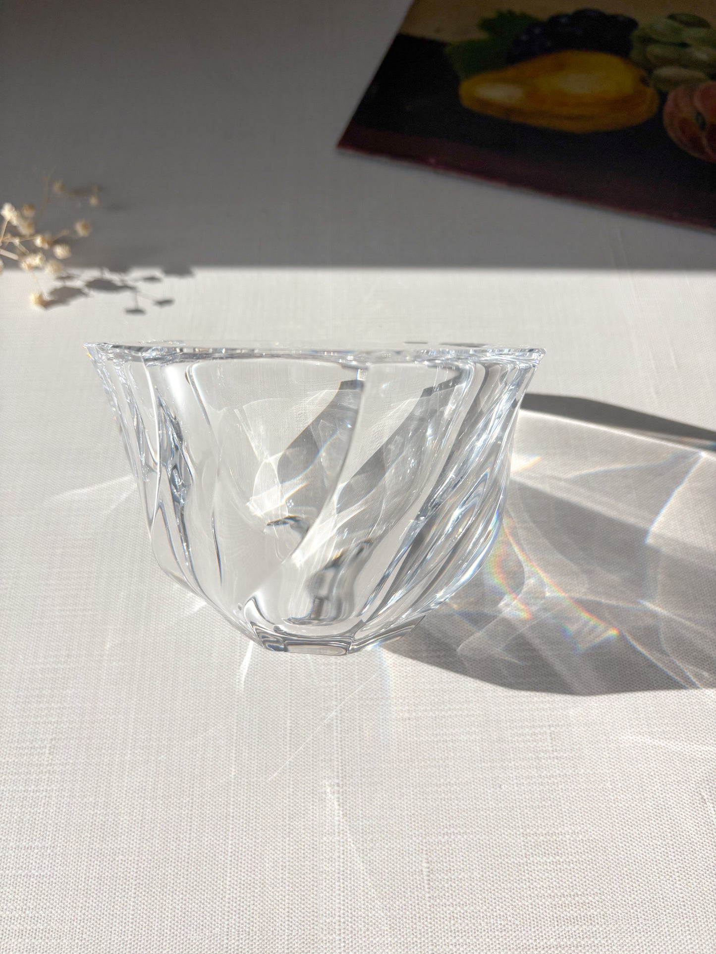Heavy crystal bowl