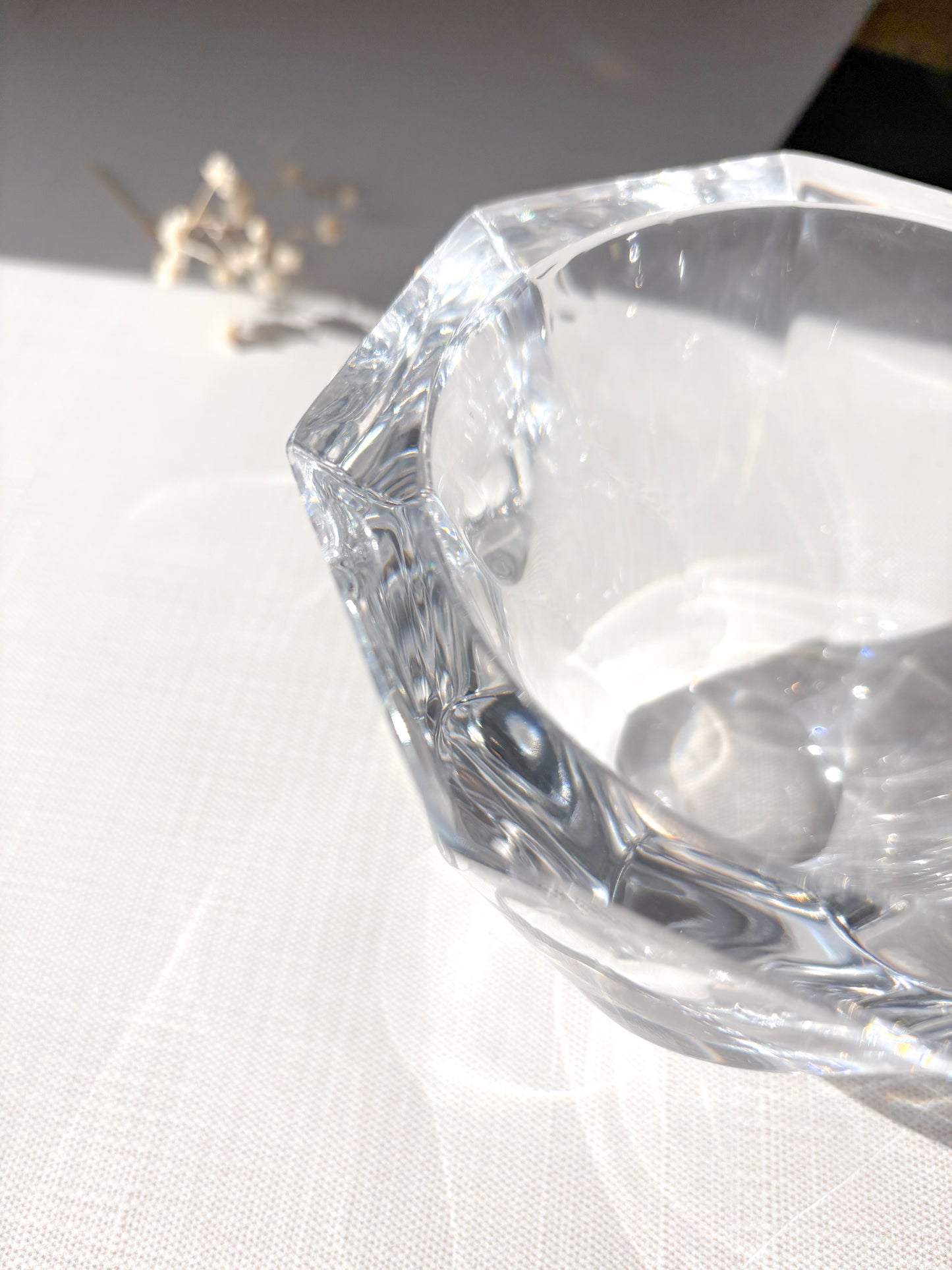 Heavy crystal bowl
