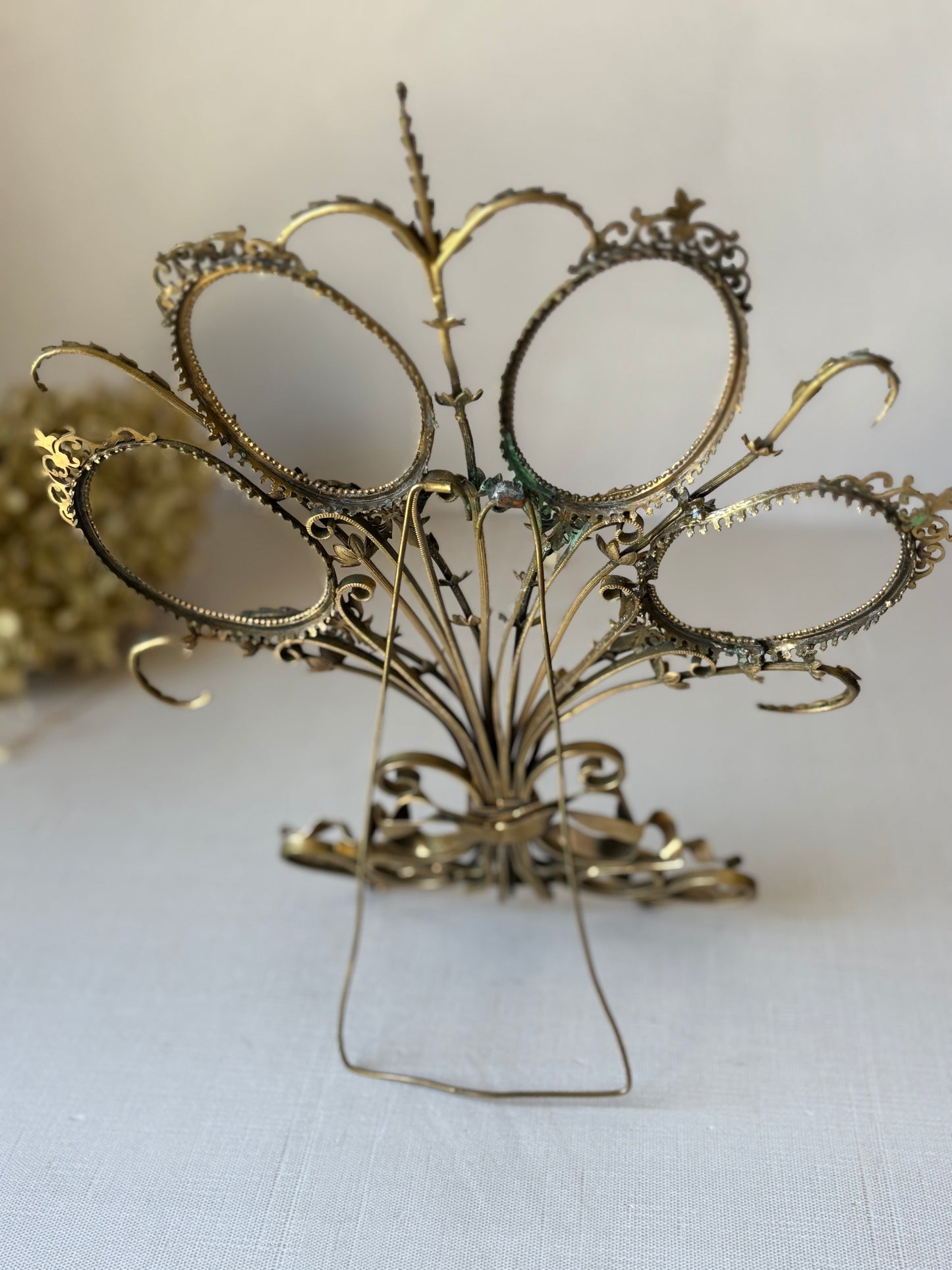 Antique brass frame