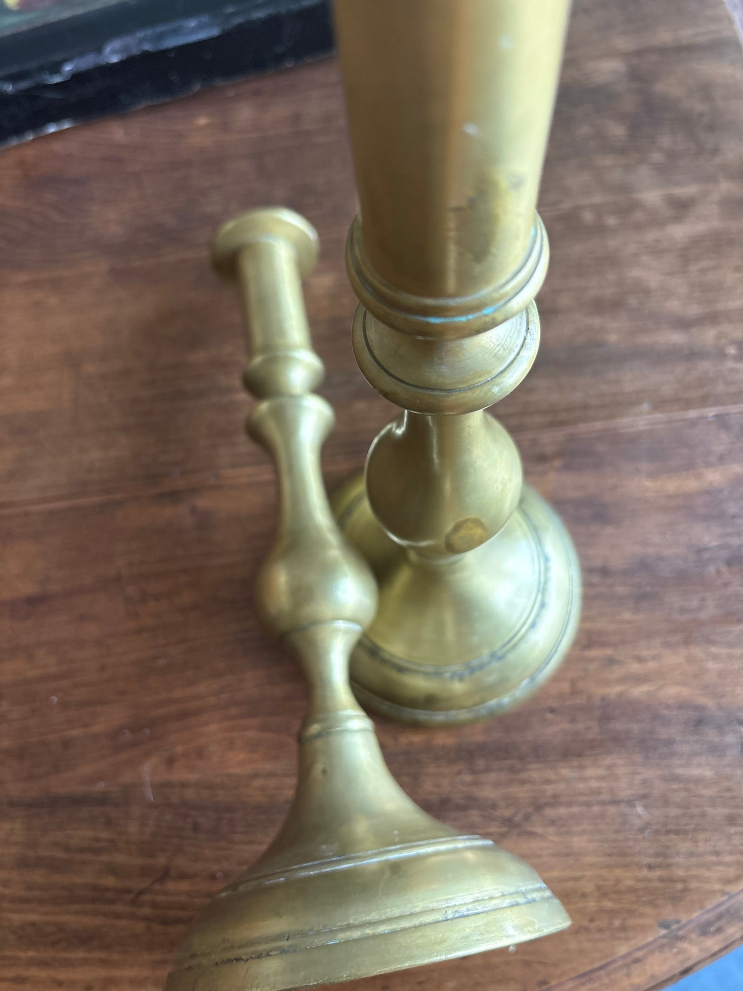 Brass candlesticks