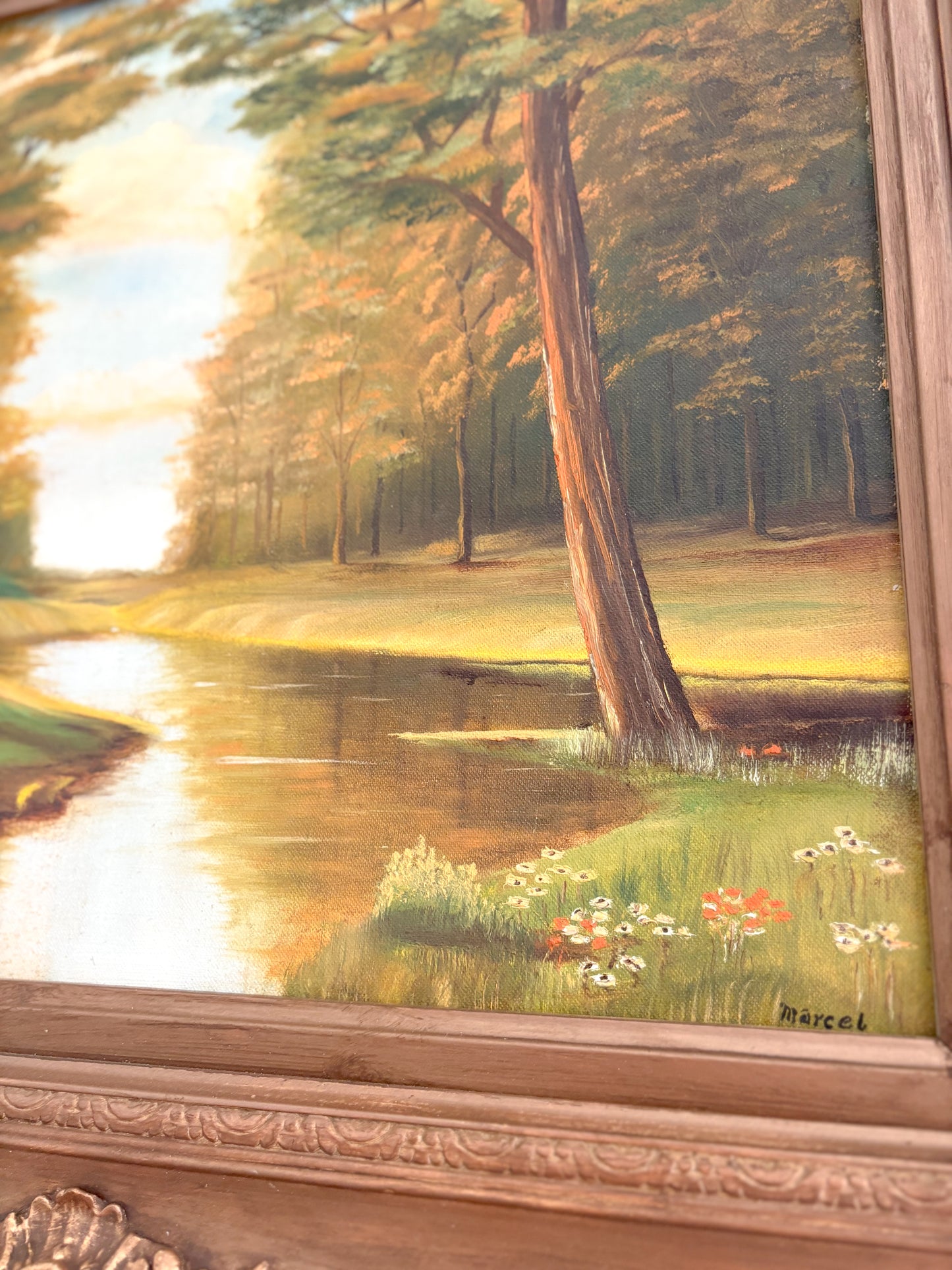 Vintage oil painting