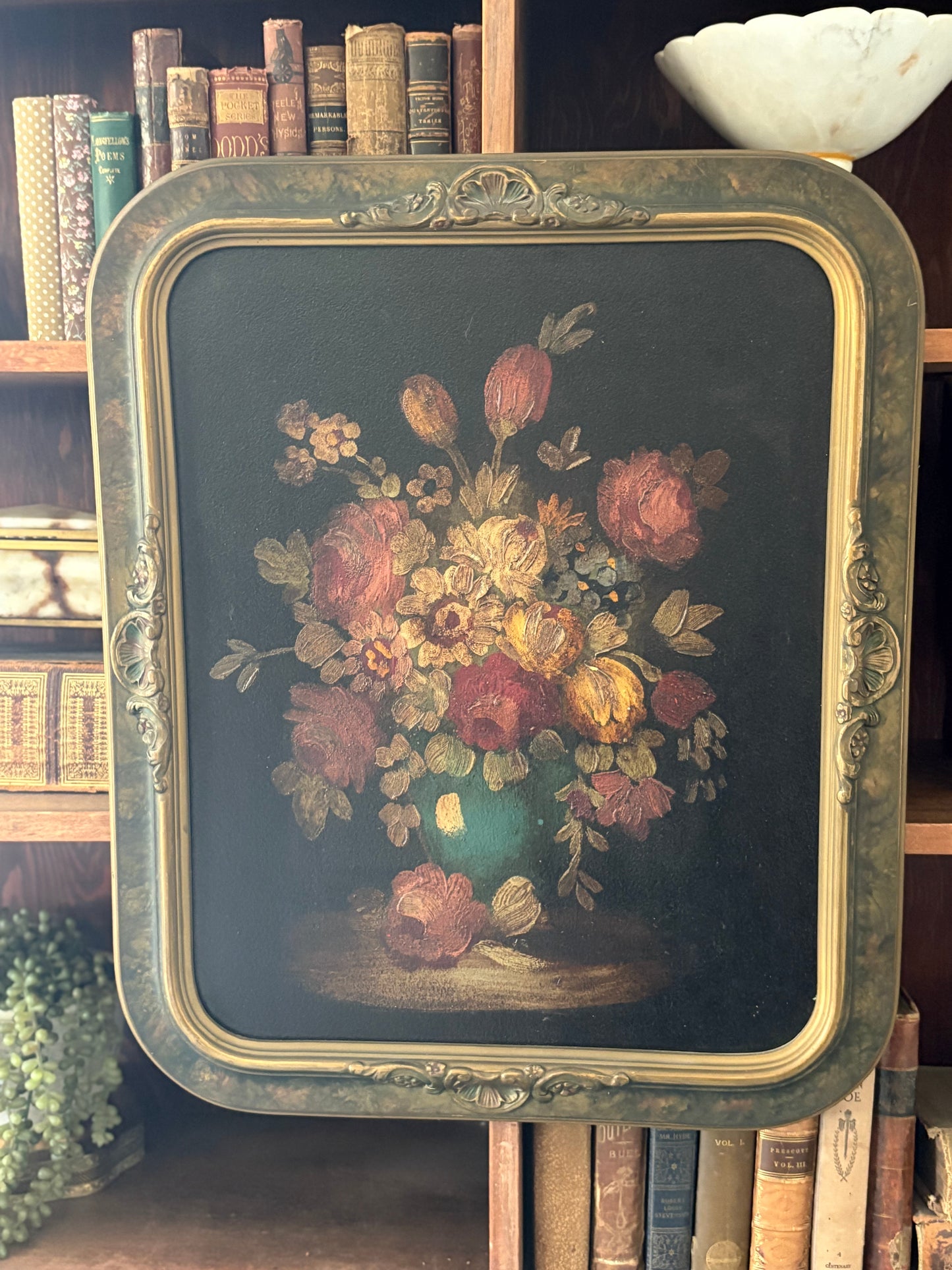 Antique floral painting