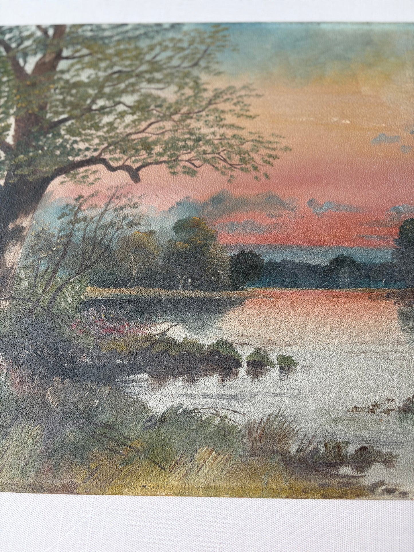 Antique landscape painting