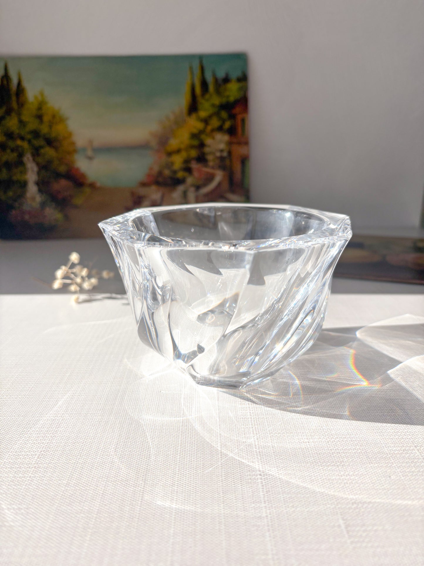 Heavy crystal bowl