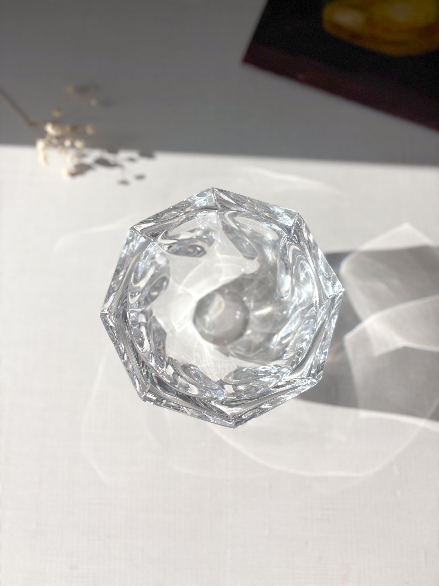 Heavy crystal bowl