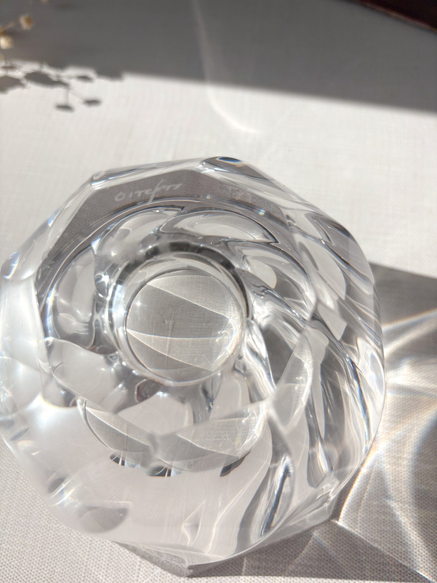 Heavy crystal bowl