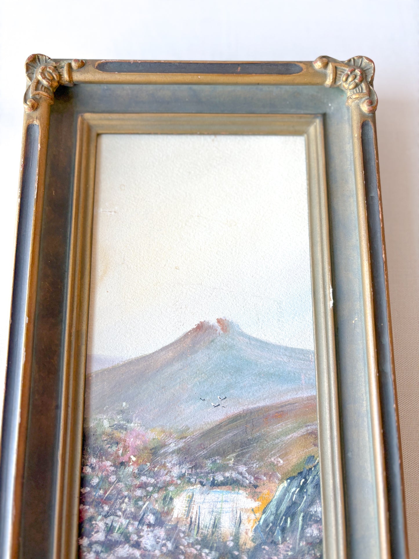 Vintage meadow painting