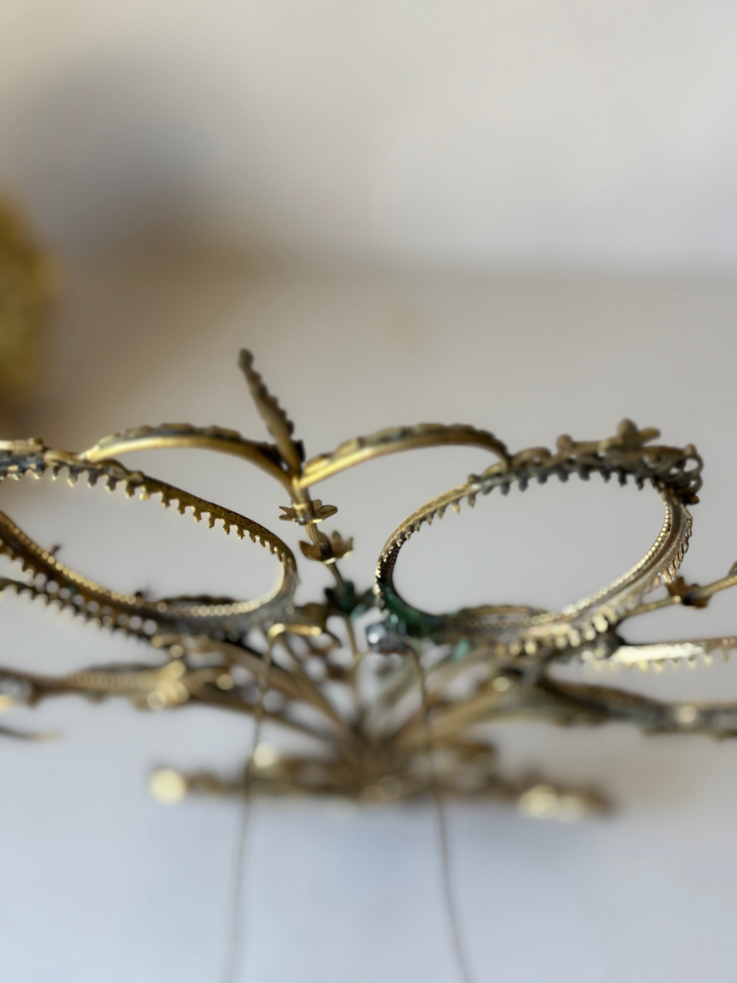 Antique brass frame