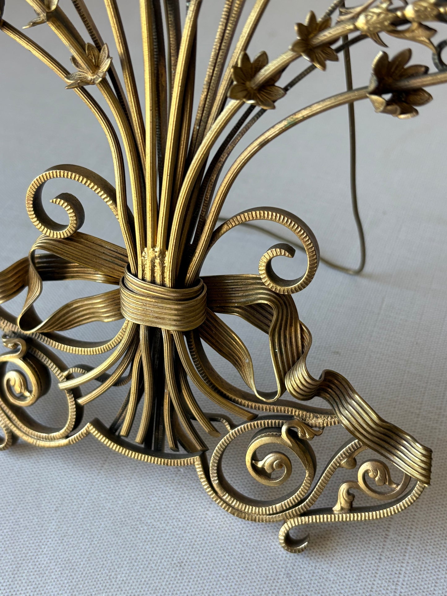 Antique brass frame
