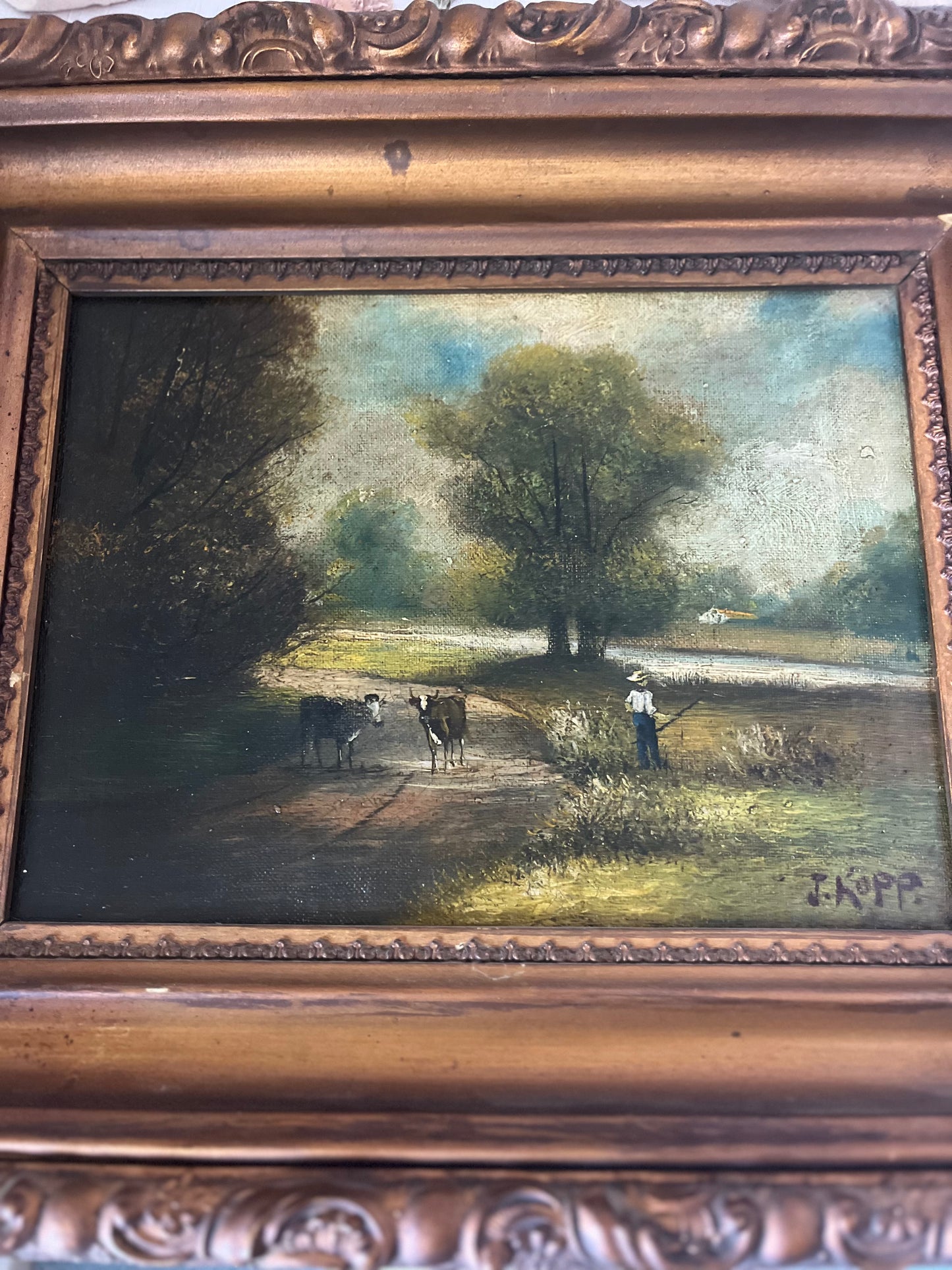 Antique oil painting