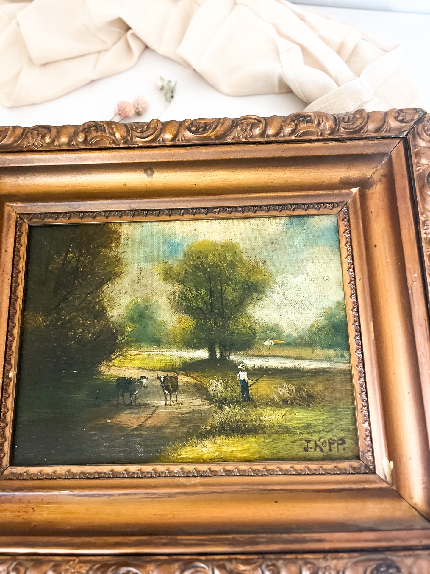 Antique oil painting