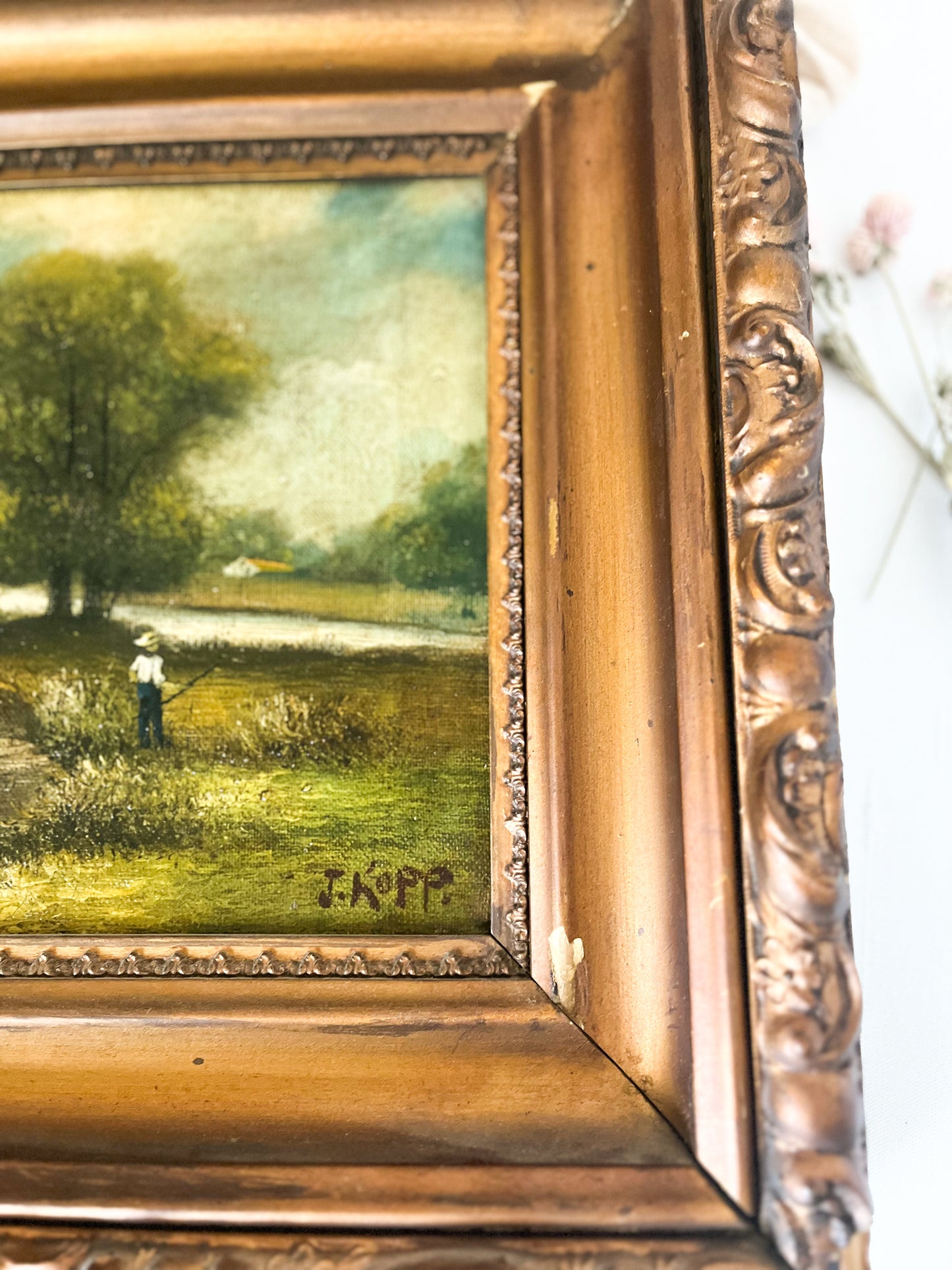 Antique oil painting