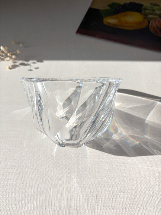 Heavy crystal bowl