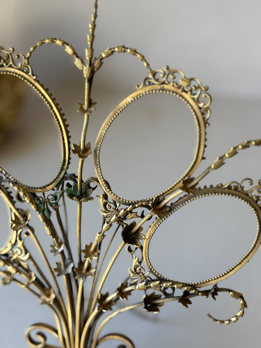 Antique brass frame