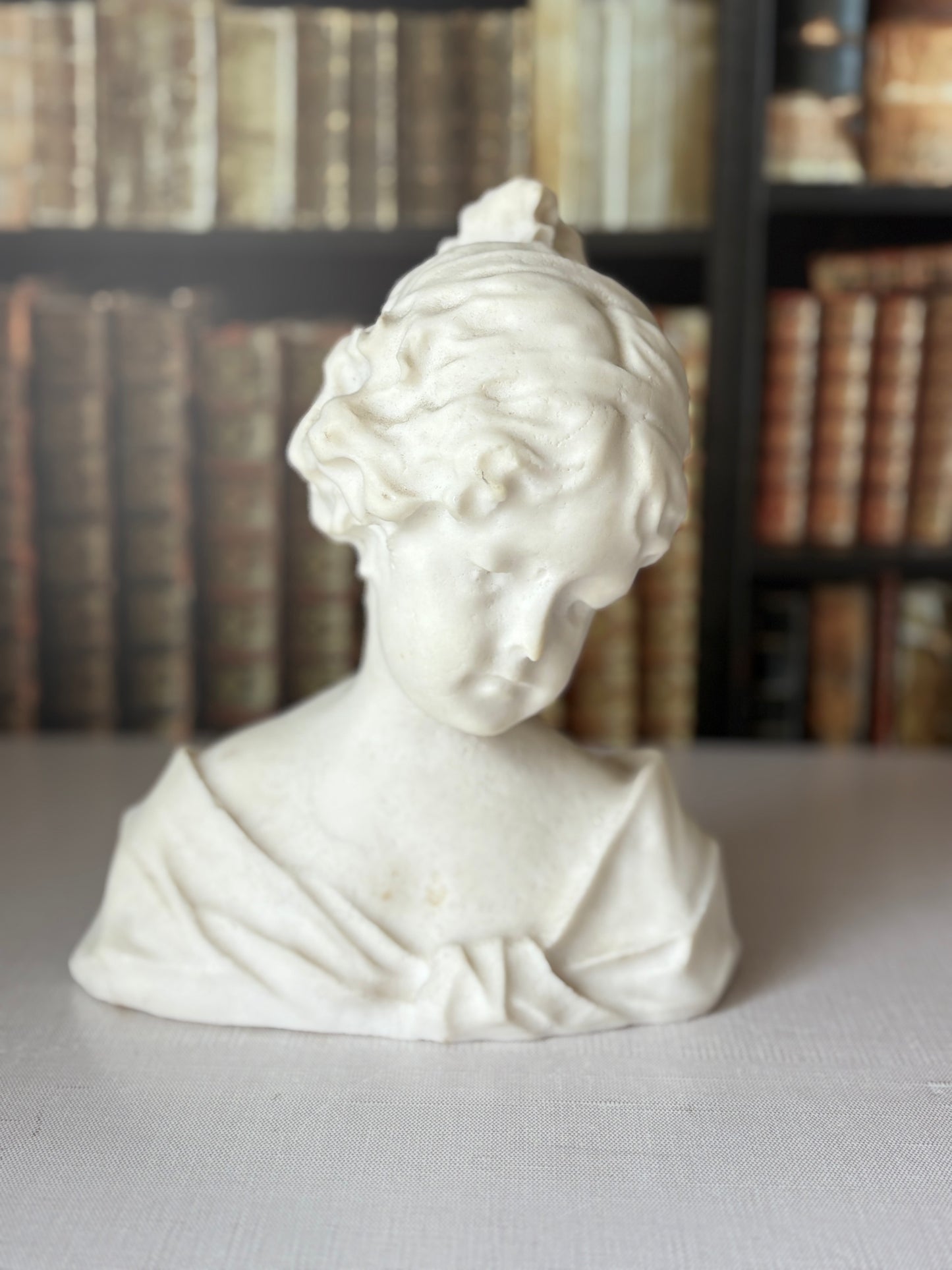 Vintage alabaster bust