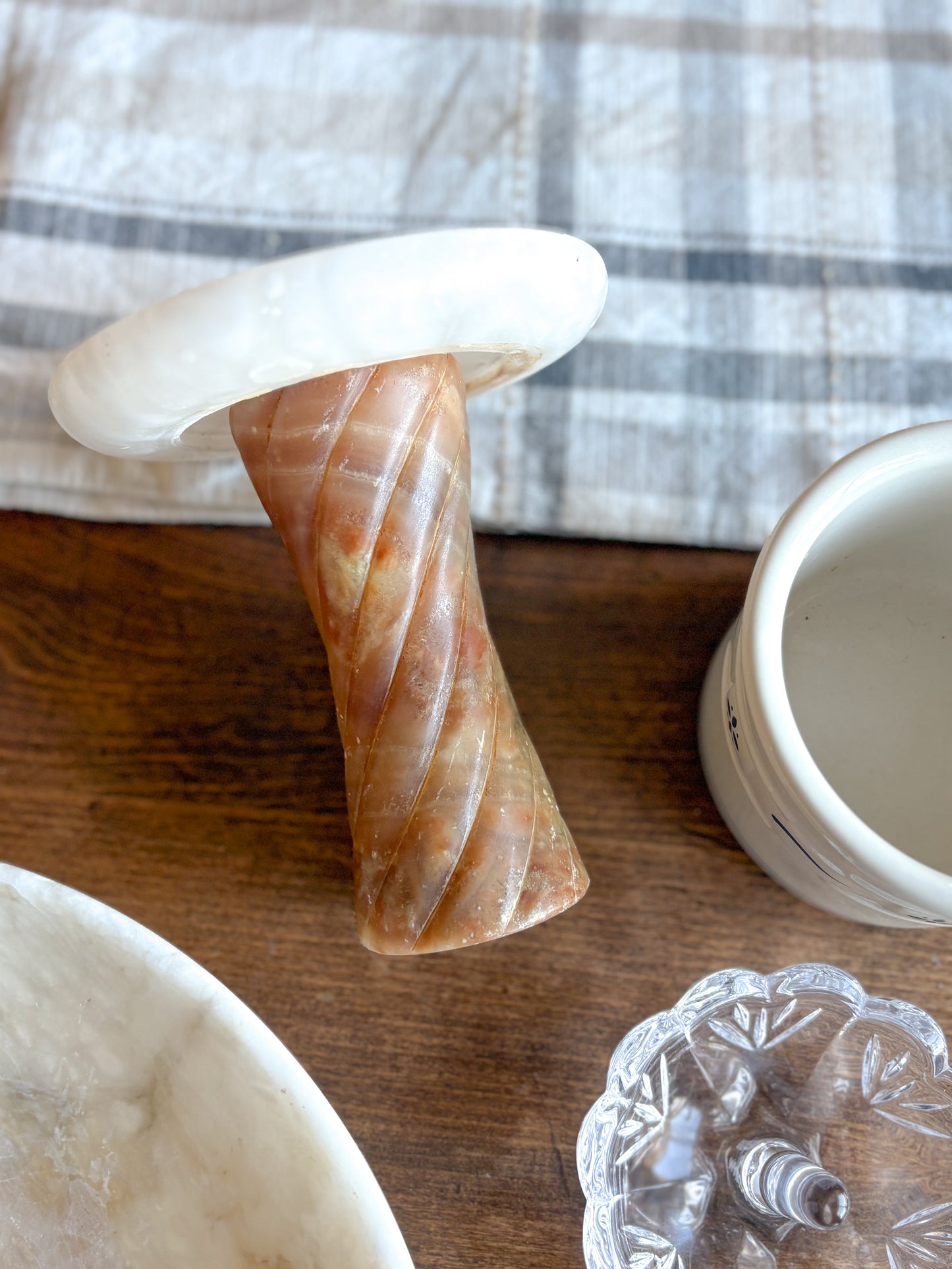 Alabaster pedestal