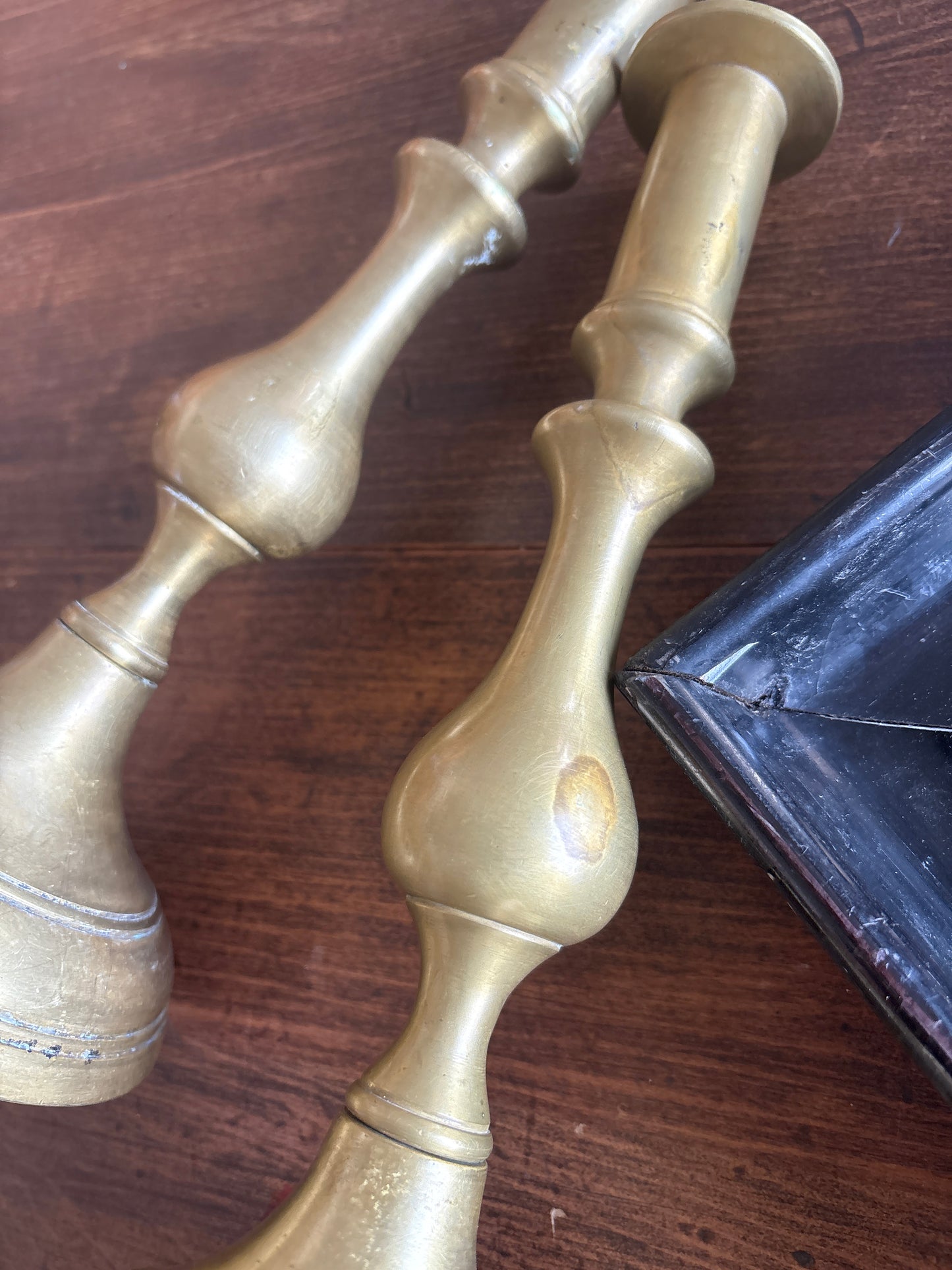 Brass candlesticks