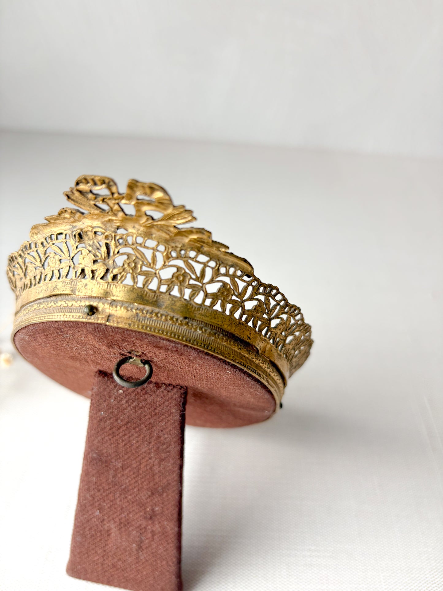 Brass filigree frame