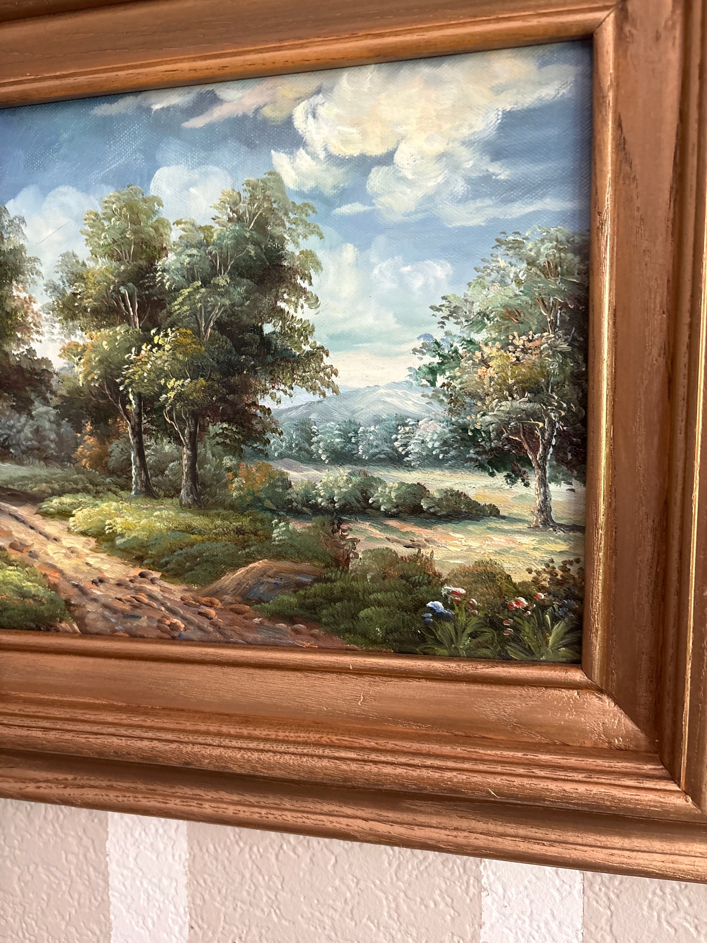 Vintage landscape painting