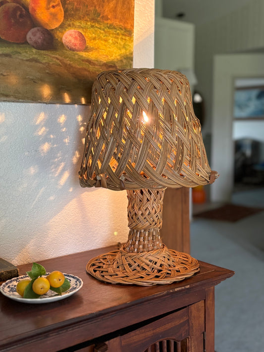 Vintage Rattan Lamp