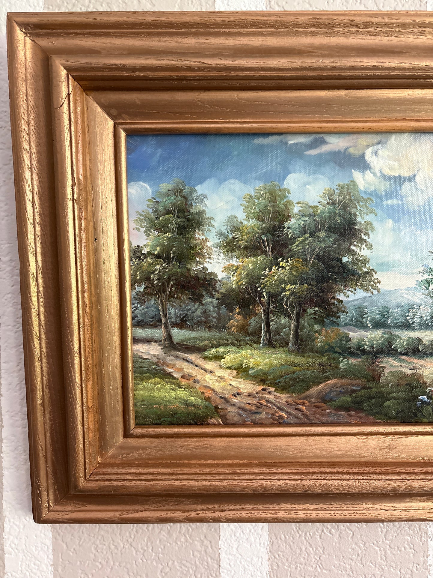 Vintage landscape painting