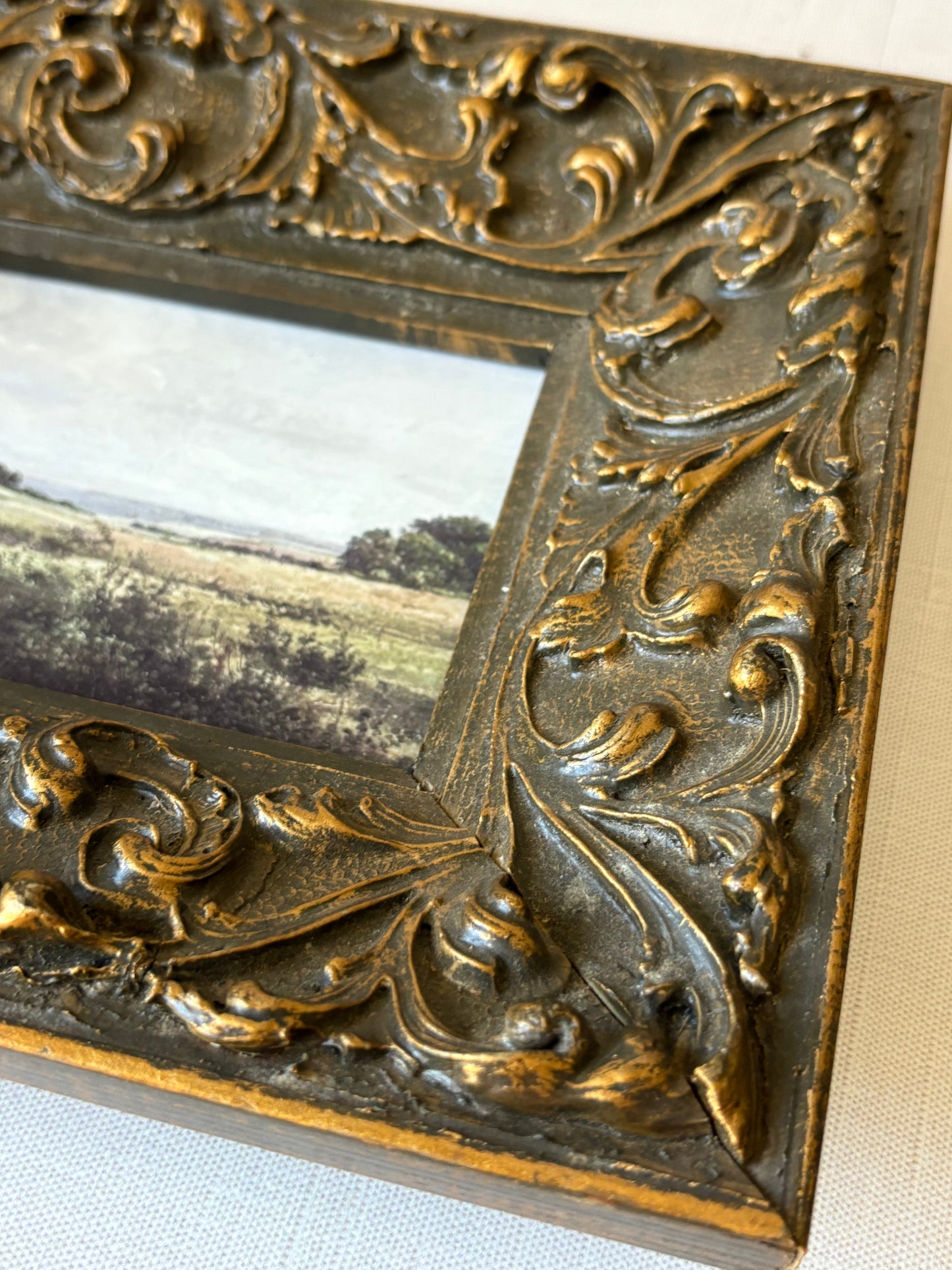 Vintage wood frame