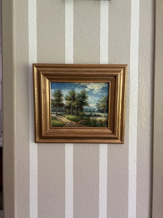 Vintage landscape painting