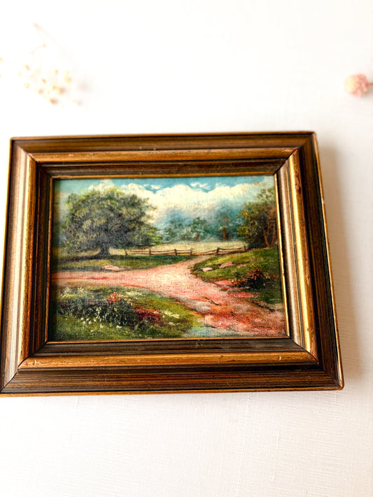 Antique meadow style painting