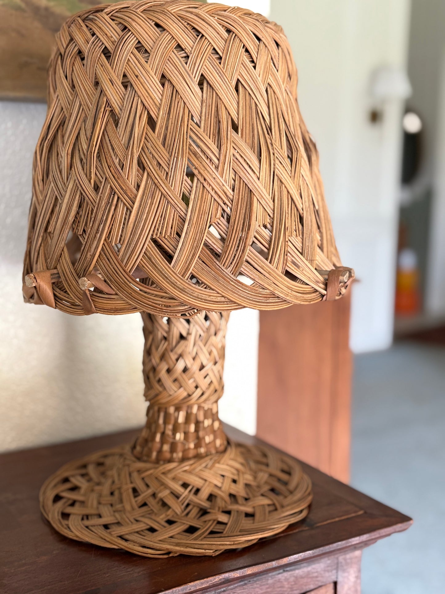 Vintage Rattan Lamp