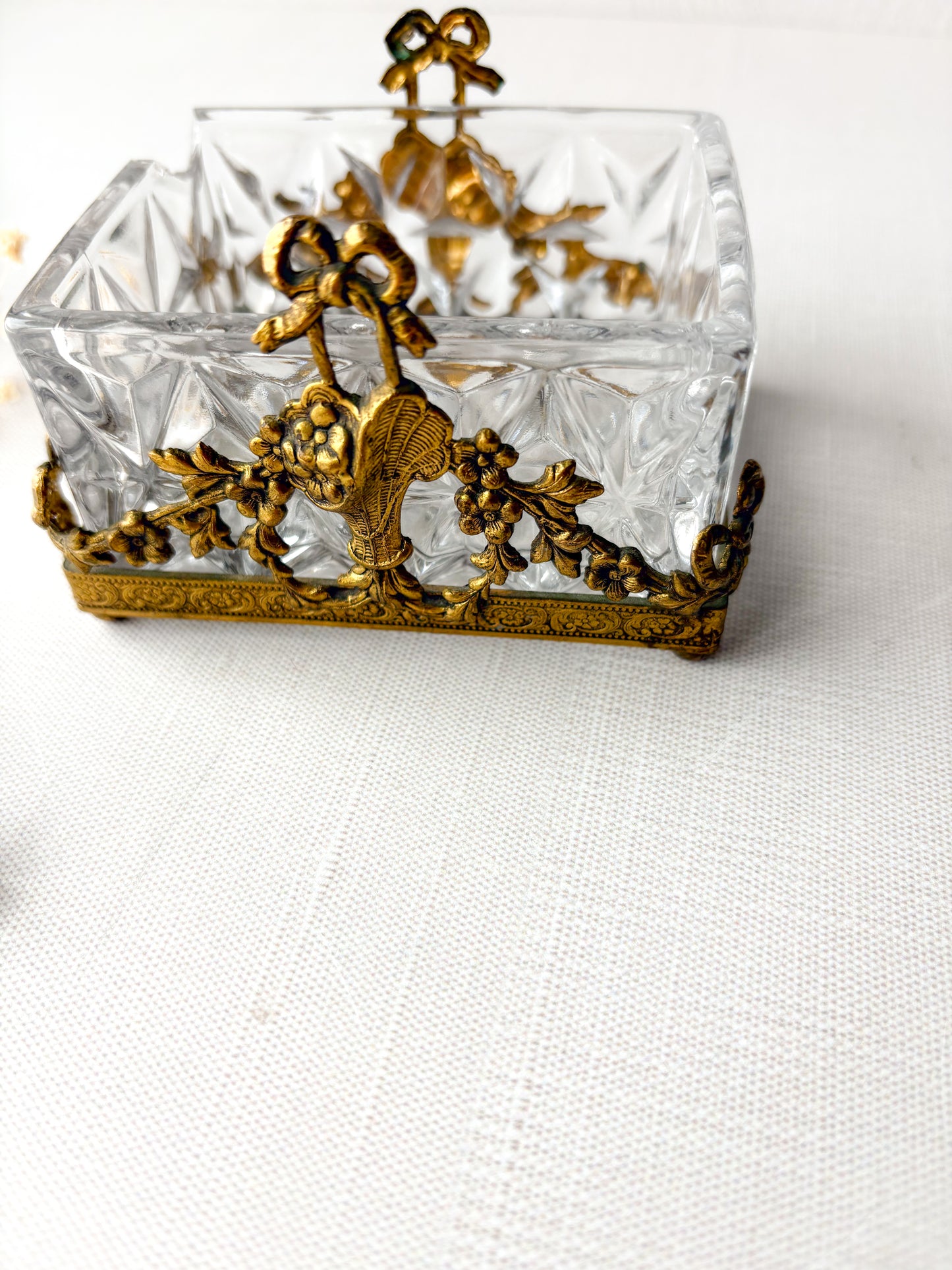 Cut glass box