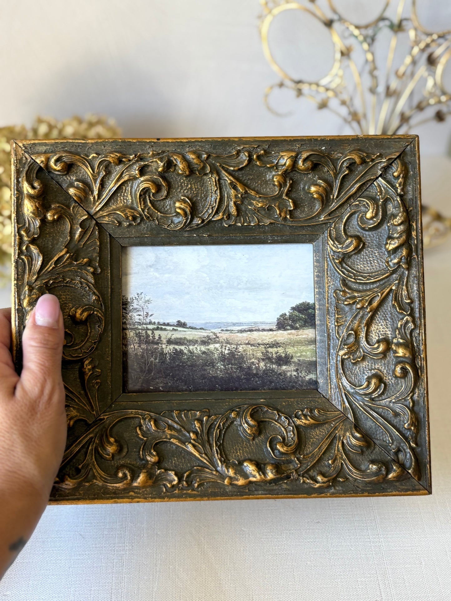 Vintage wood frame