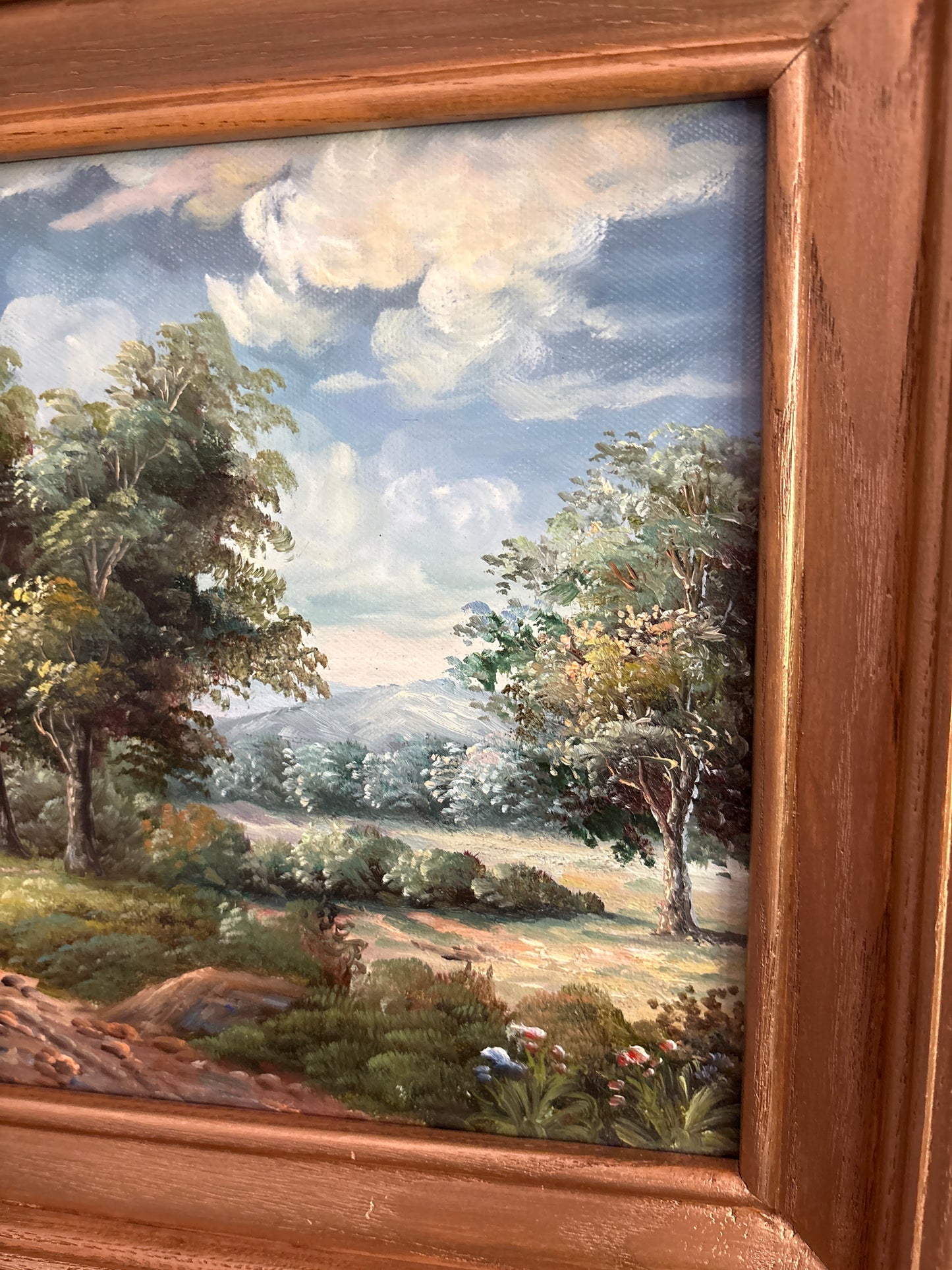 Vintage landscape painting