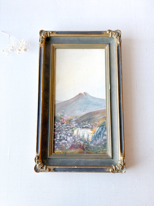 Vintage meadow painting