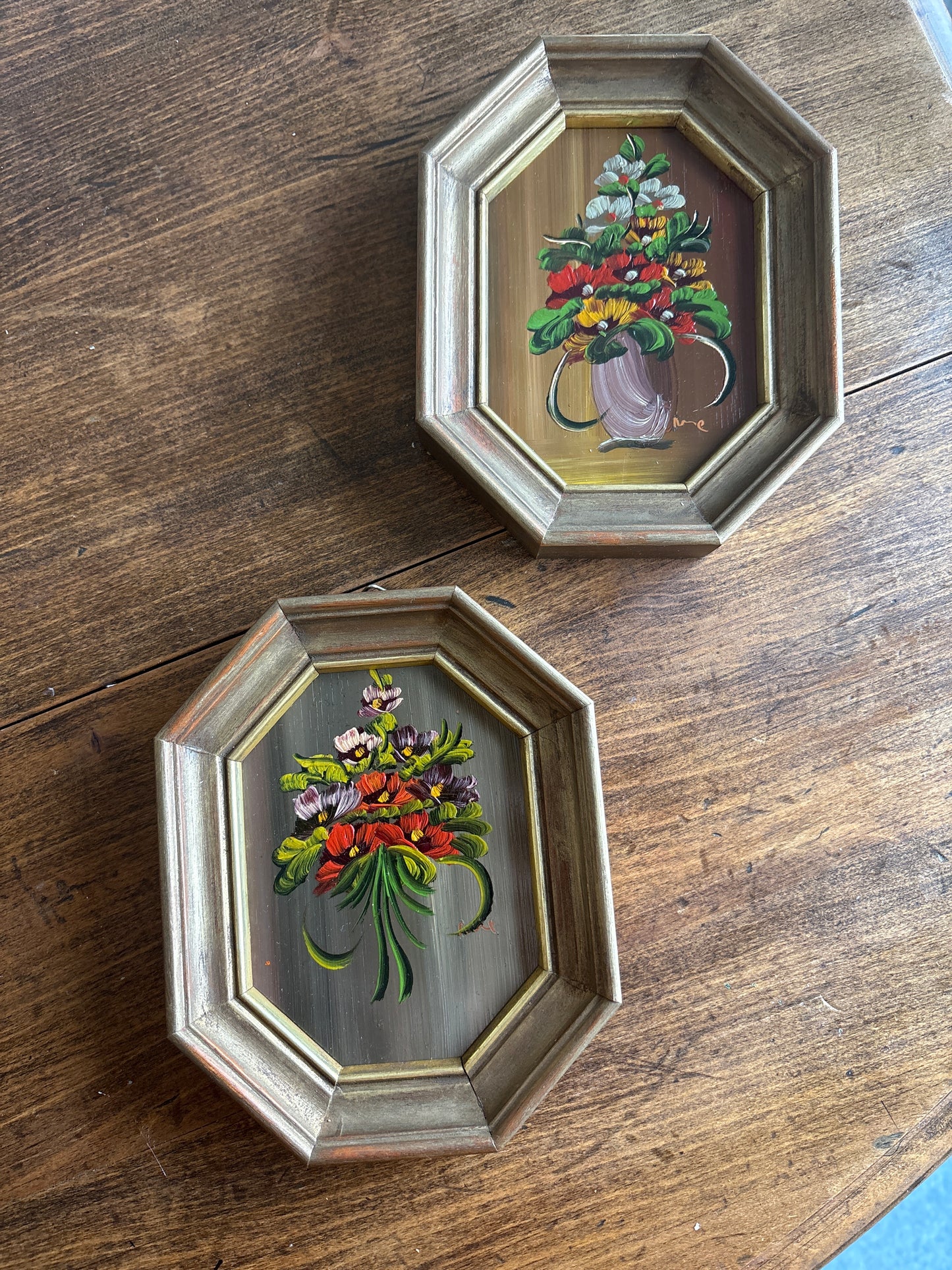 Vintage floral paintings