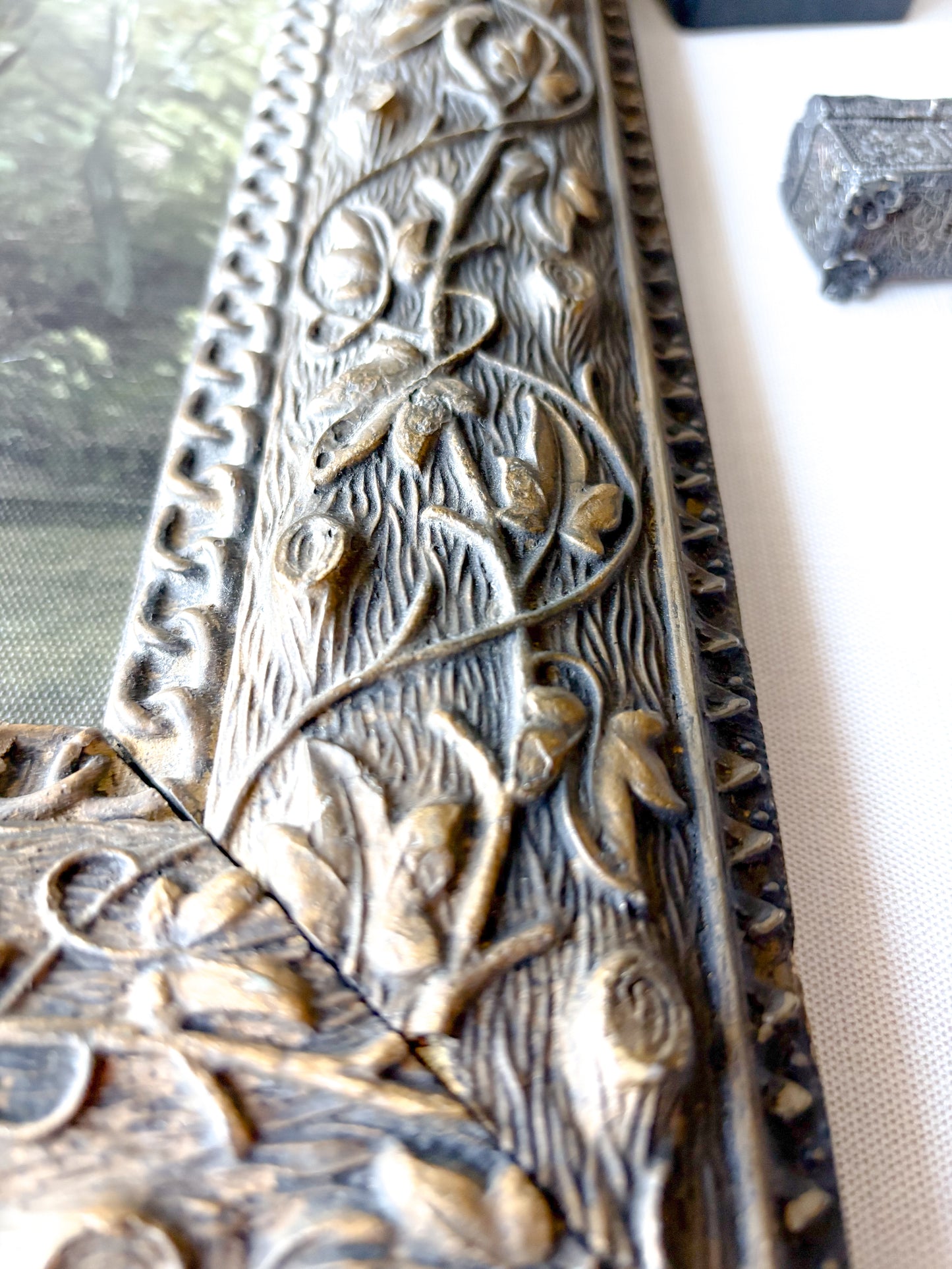 Carved wood frame