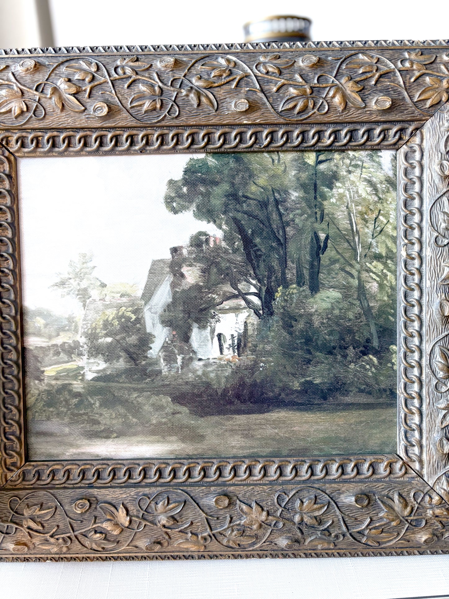 Carved wood frame
