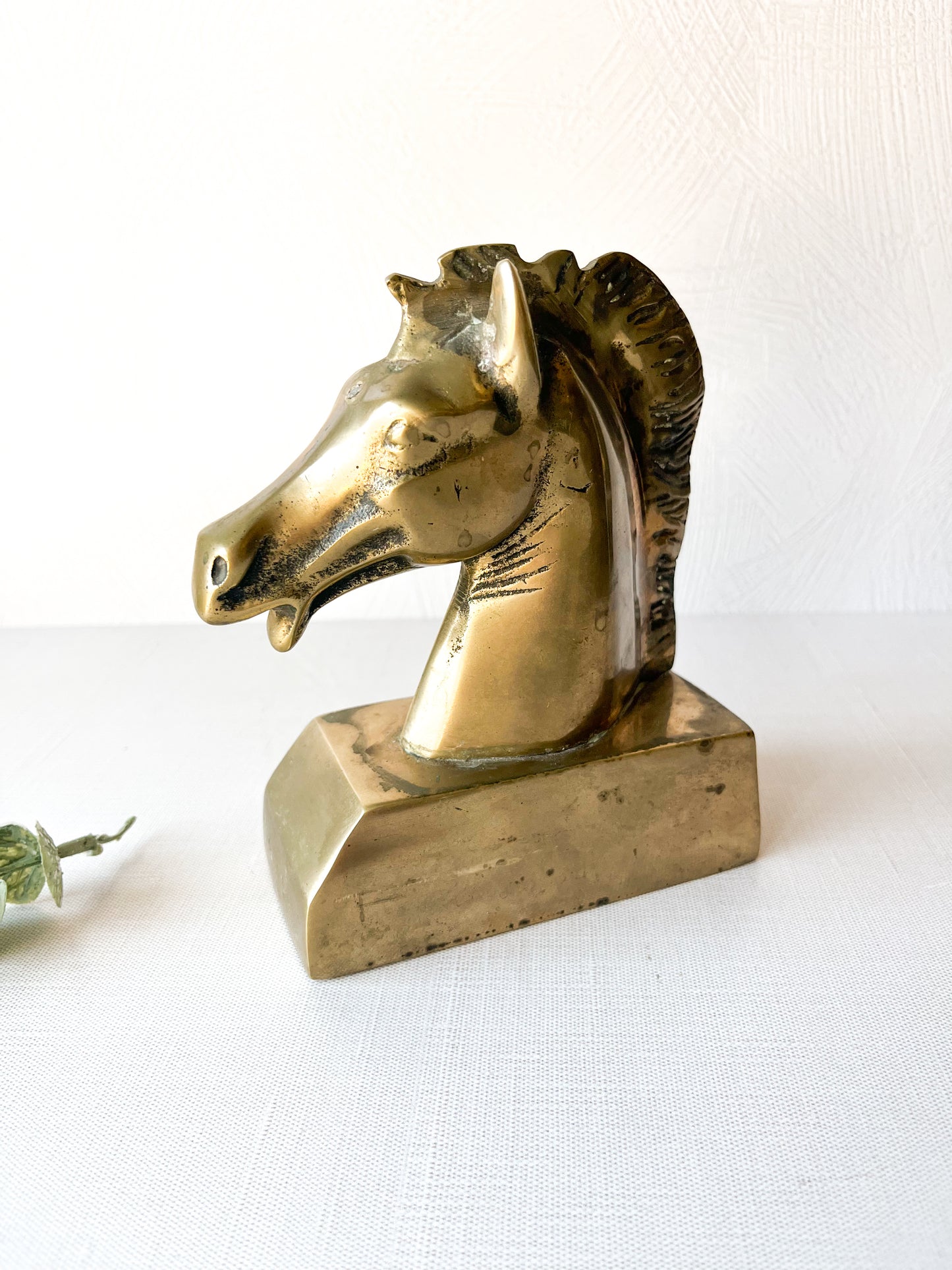 Brass horse