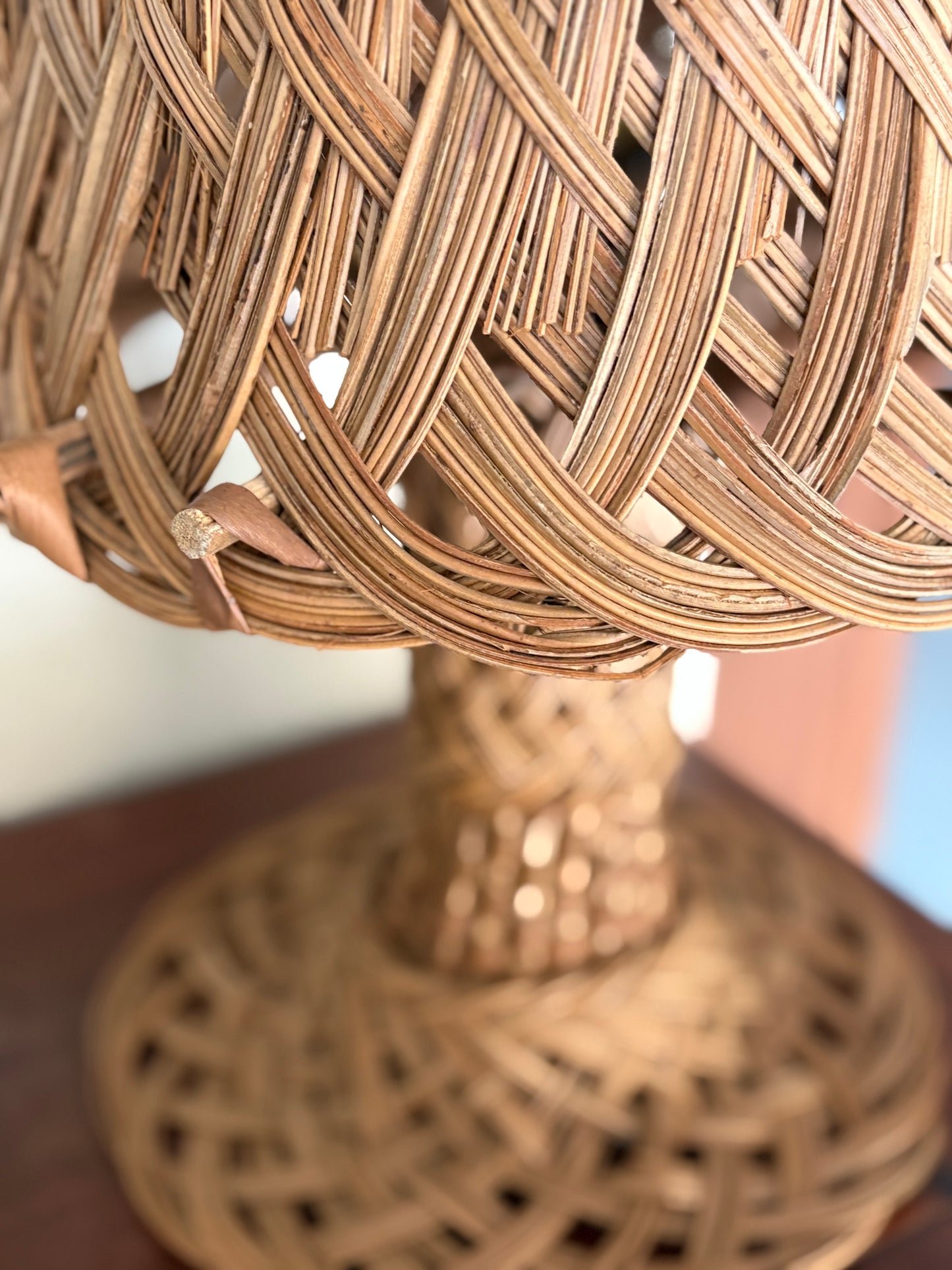 Vintage Rattan Lamp