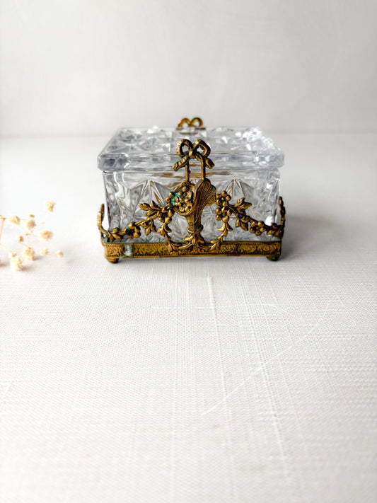 Cut glass box