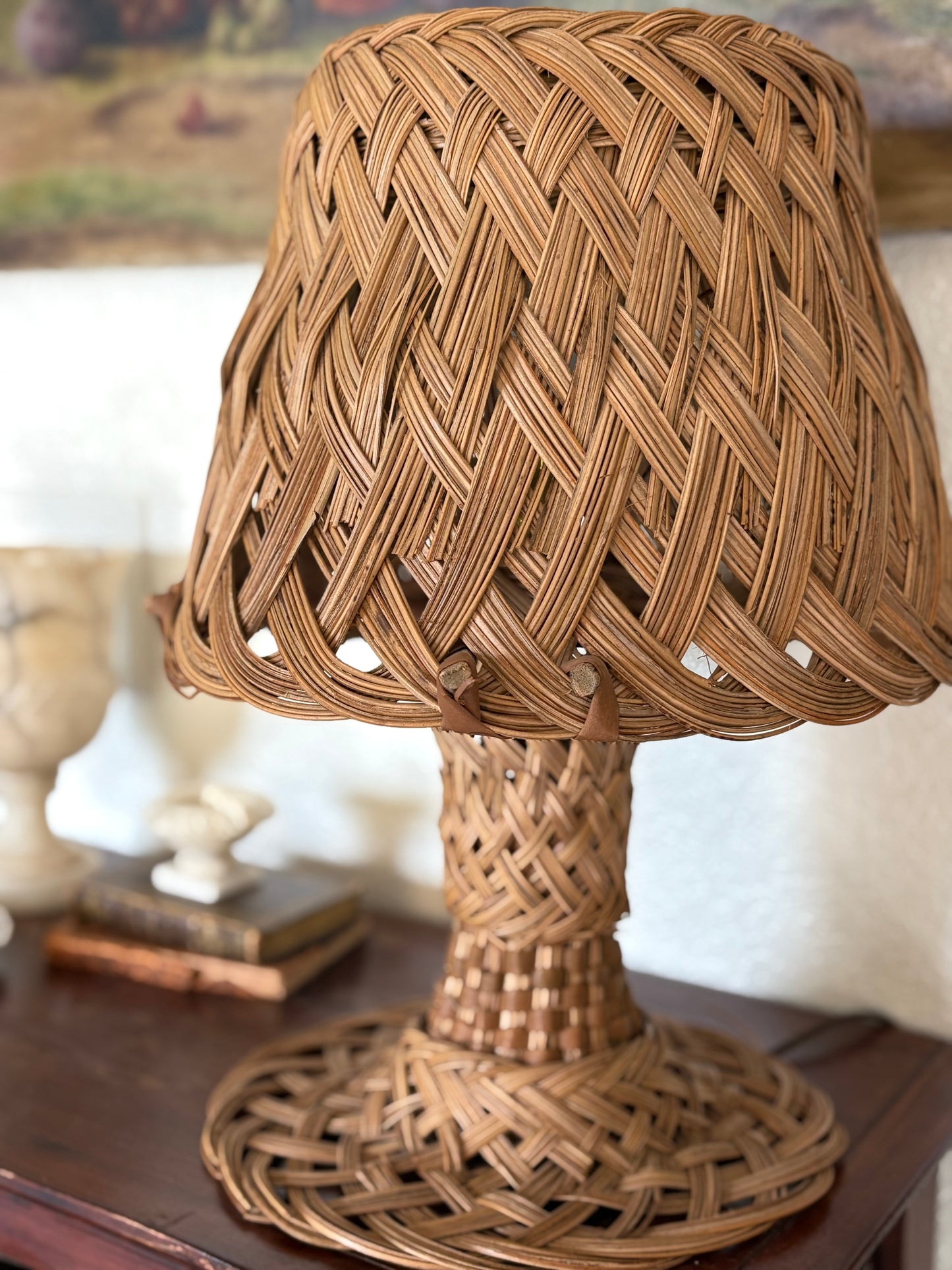 Vintage Rattan Lamp