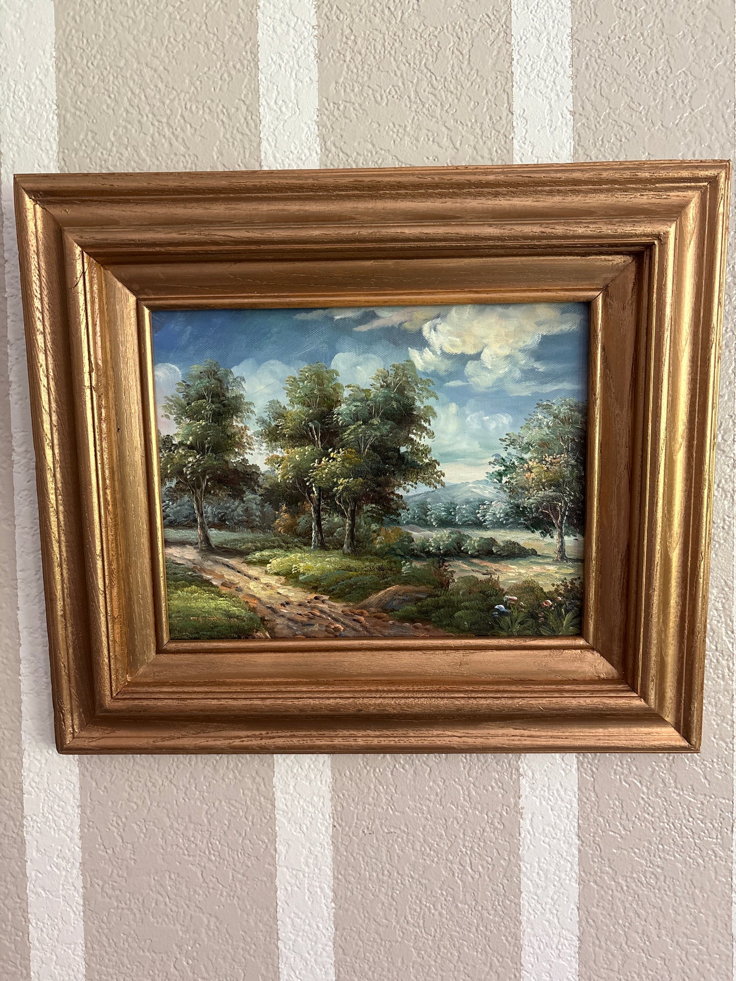 Vintage landscape painting