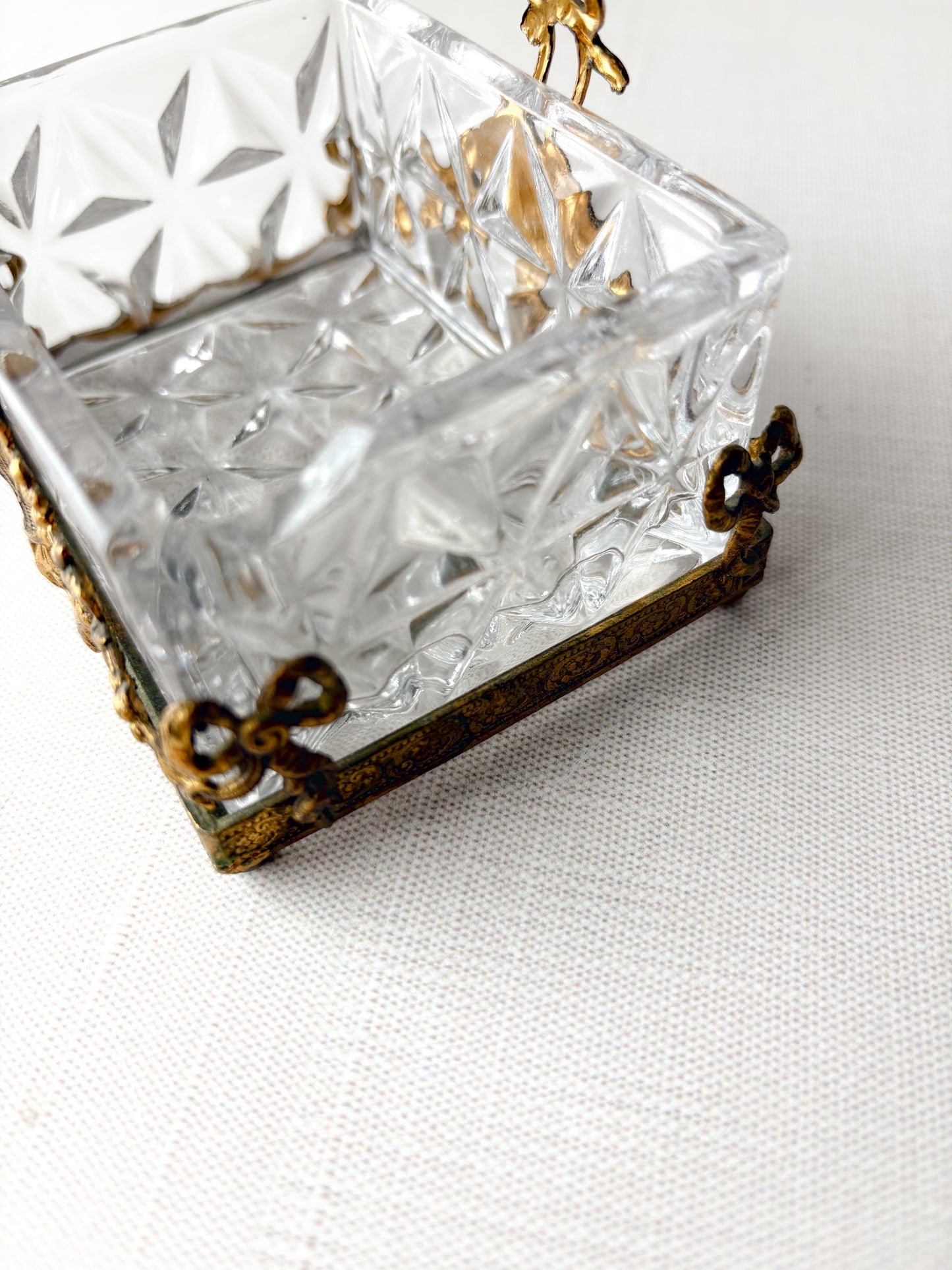 Cut glass box