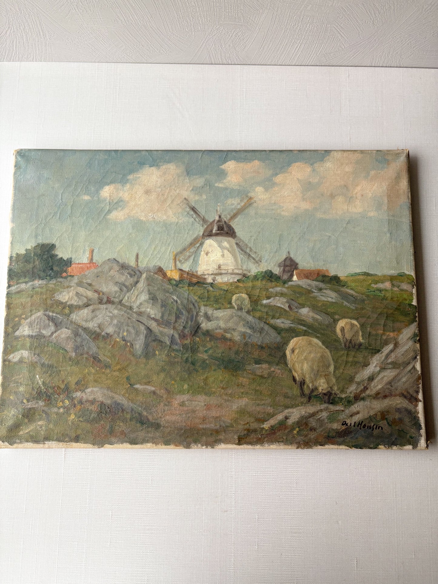 Windmill painting
