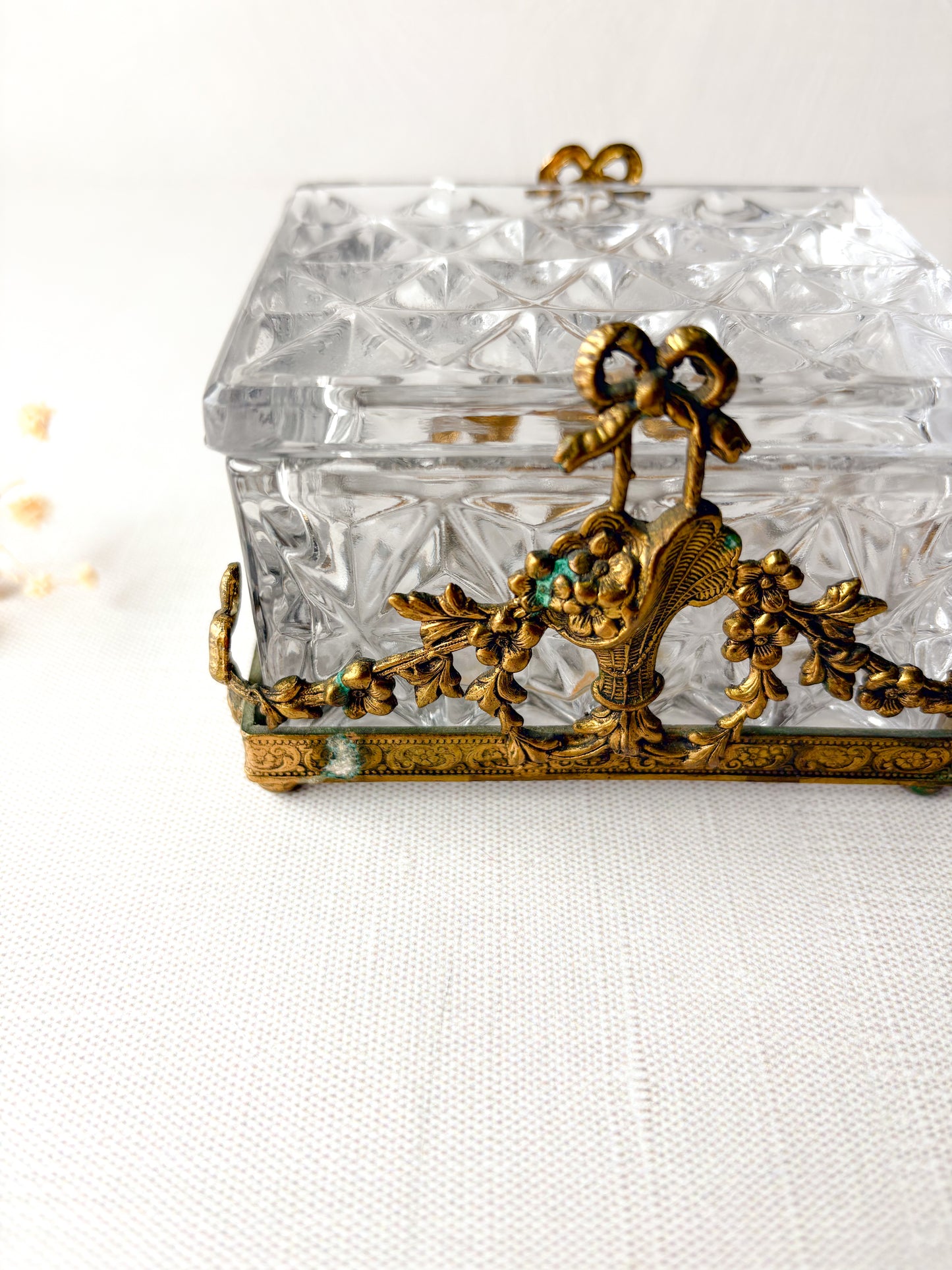 Cut glass box