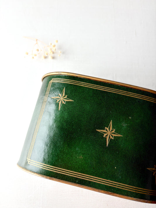 Leather tea caddy