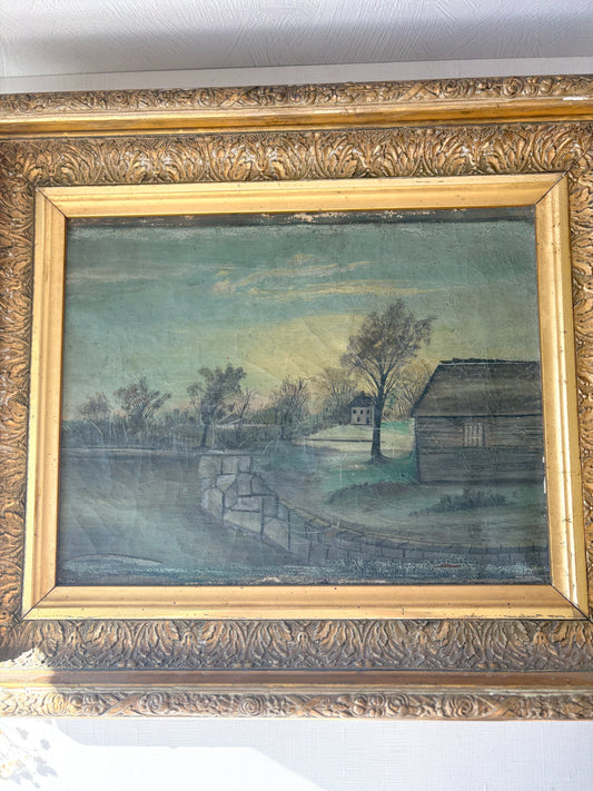 Antique oil painting