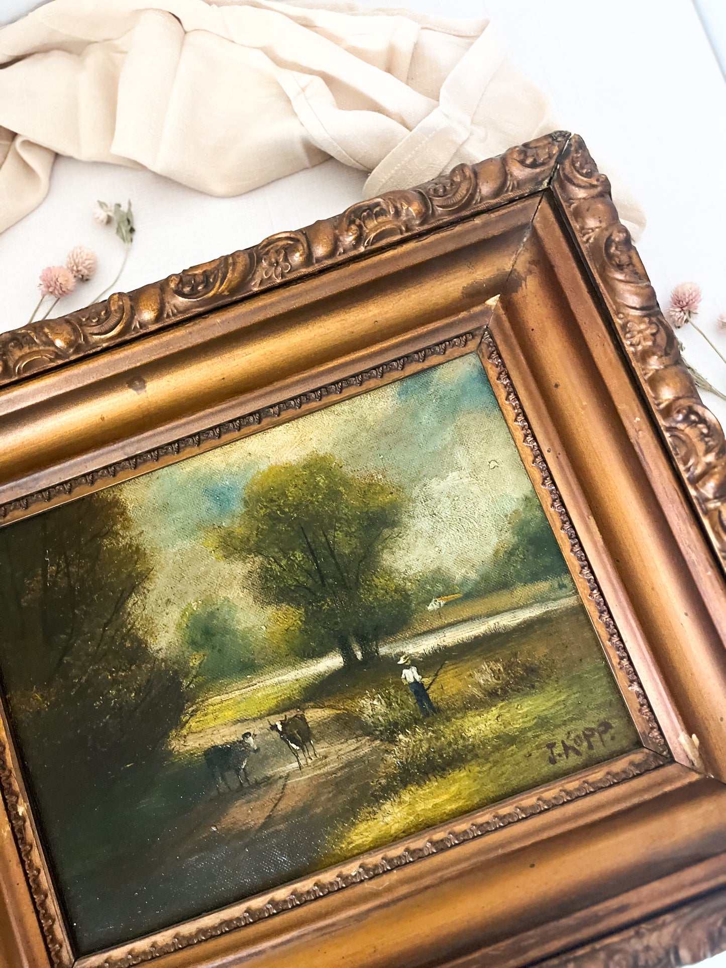 Antique oil painting